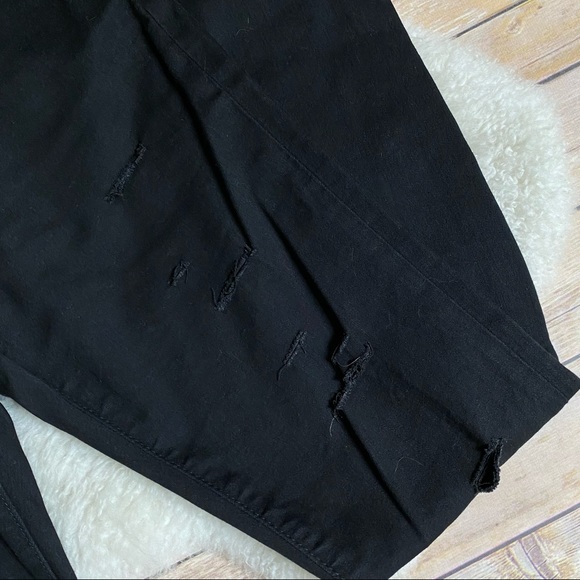 DSTLD Black Skinny Destroyed Jeans - Picture 4 of 11
